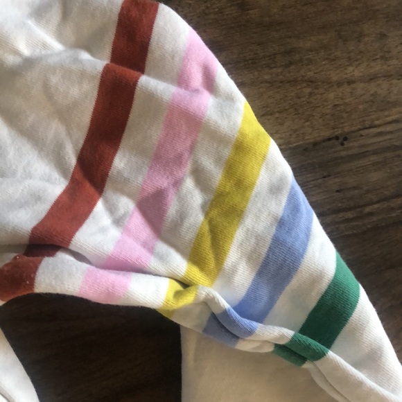 Cute Cream Rainbow Cotton Boden Sweatshirt Size Medium - Picture 3 of 4